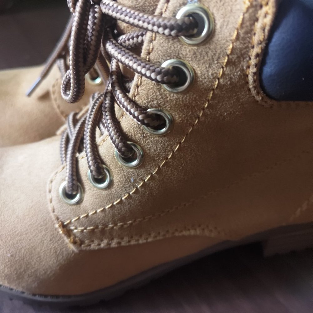 Chic Lace Up Ankle Boots Tan